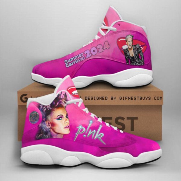 Tubopro P!nk AJ13 Sneakers Shoes For Men And Women - Image 2