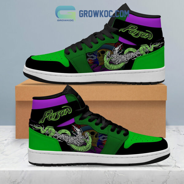 Tubopro Poison Green Snake AJ1 High Sneakers Shoes For Men And Women