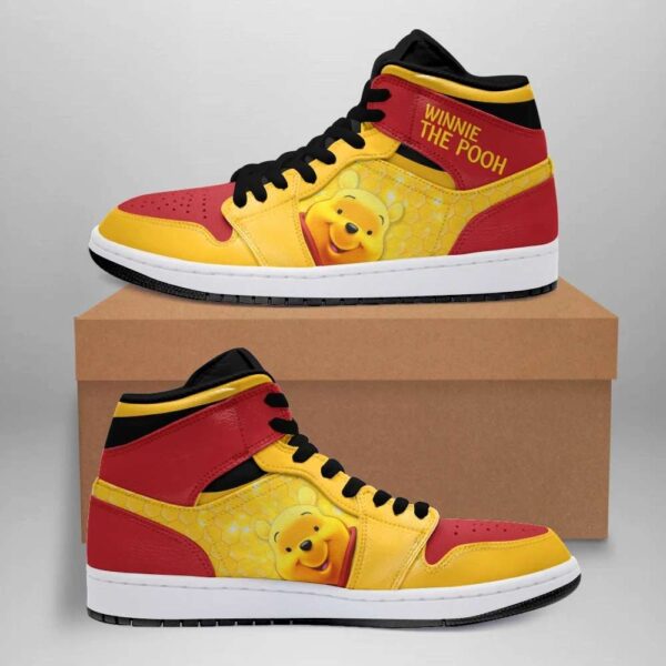 Tubopro Pooh AJ1 High Sneakers Shoes For Men And Women - Image 2
