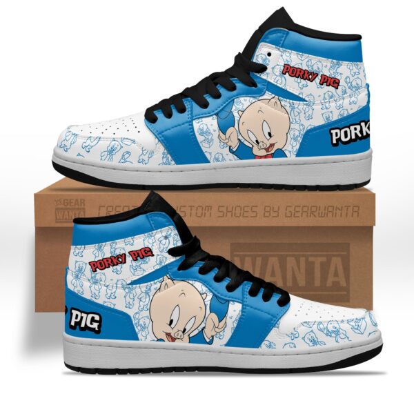 Tubopro Porky Pig AJ1 High Sneakers Shoes For Men And Women