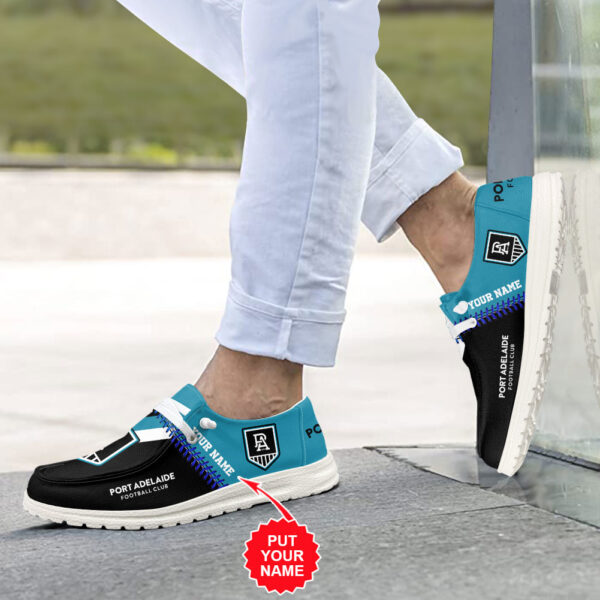 Tubopro Port Adelaide Personalized Hey Dude Shoes For Men And Women - Image 3
