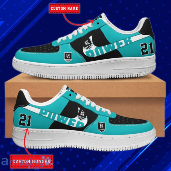 Tubopro Port Adelaide Power Air Low-Top Sneakers Shoes For Men And Women - Image 3
