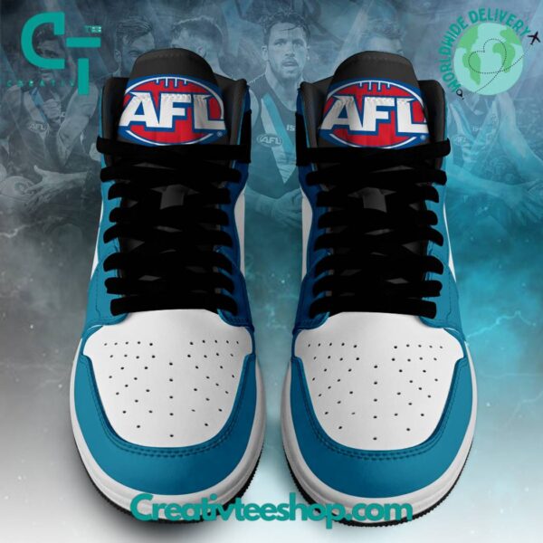 Tubopro Port Adelaide Power AJ1 High Sneakers Shoes For Men And Women - Image 2