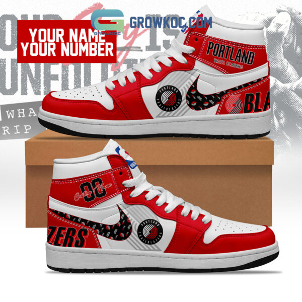 Tubopro Portland Trail Blazers AJ1 High Sneakers Shoes For Men And Women