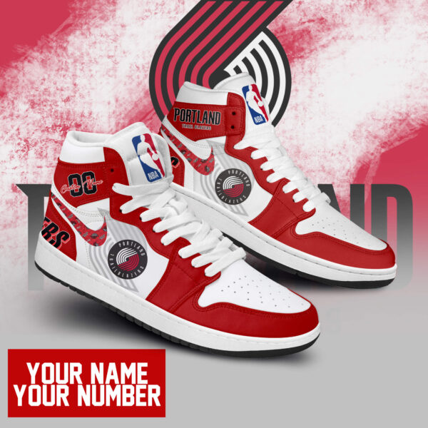Tubopro Portland Trail Blazers AJ1 High Sneakers Shoes For Men And Women