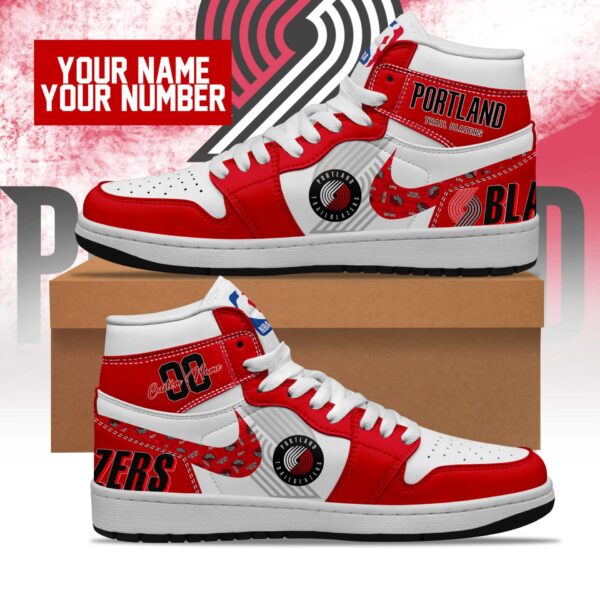 Tubopro Portland Trail Blazers AJ1 High Sneakers Shoes For Men And Women - Image 3