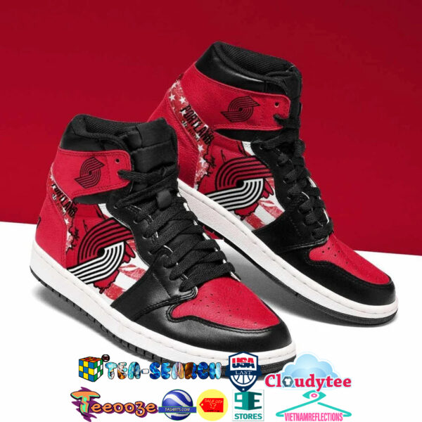 Tubopro Portland Trail Blazers NBA AJ1 High Sneakers Shoes For Men And Women