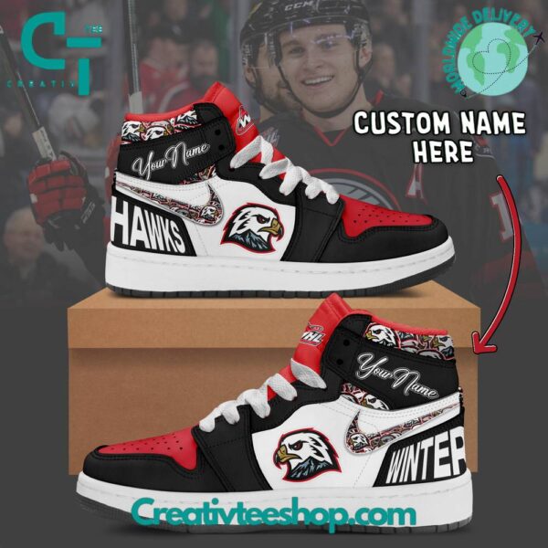 Tubopro Portland Winterhawks AJ1 High Sneakers Shoes For Men And Women