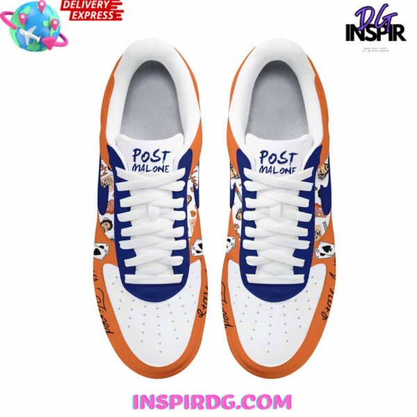 Tubopro Post Malone Air Low-Top Sneakers Shoes For Men And Women - Image 3