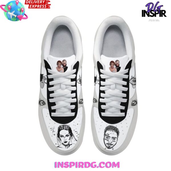 Tubopro Post Malone Air Low-Top Sneakers Shoes For Men And Women - Image 4