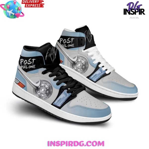 Tubopro Post Malone AJ1 High Sneakers Shoes For Men And Women - Image 4