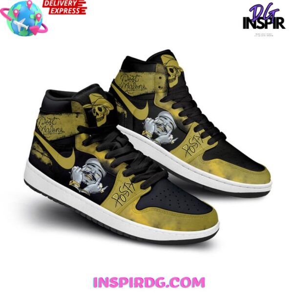 Tubopro Post Malone AJ1 High Sneakers Shoes For Men And Women - Image 3