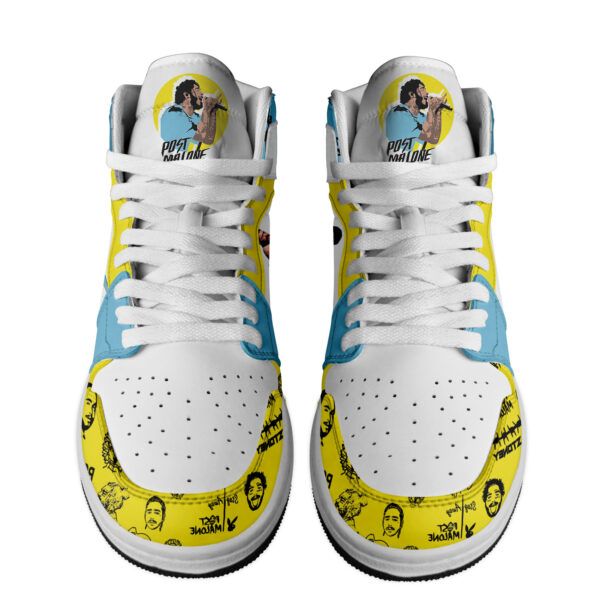 Tubopro Post Malone AJ1 High Sneakers Shoes For Men And Women - Image 3