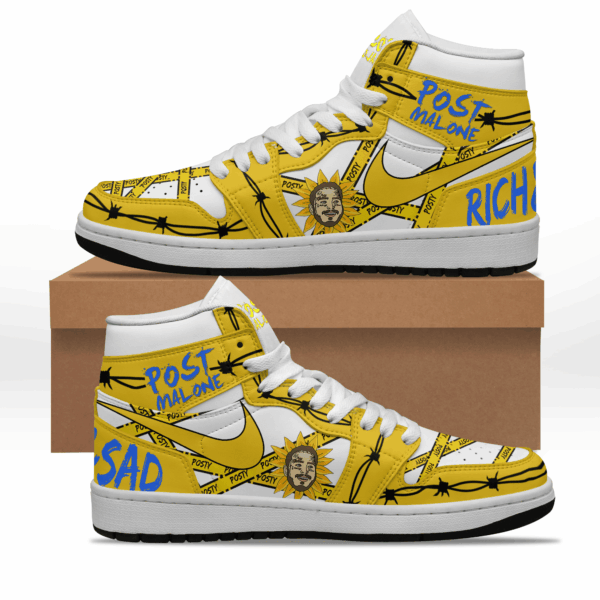 Tubopro Post Malone AJ1 High Sneakers Shoes For Men And Women