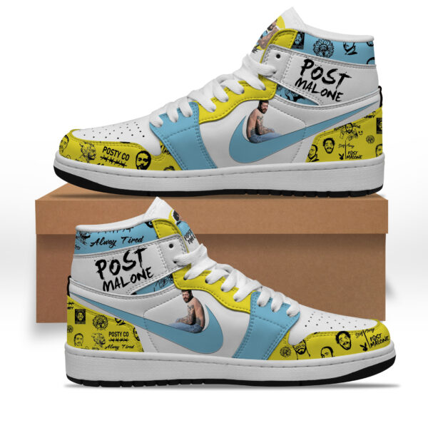 Tubopro Post Malone AJ1 High Sneakers Shoes For Men And Women