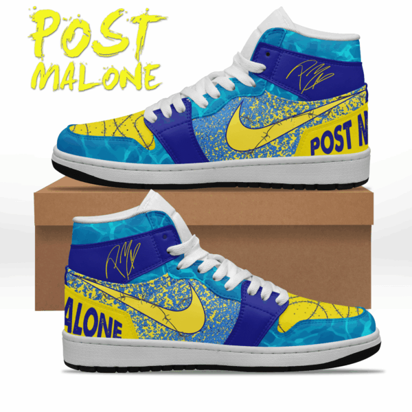 Tubopro Post Malone AJ1 High Sneakers Shoes For Men And Women