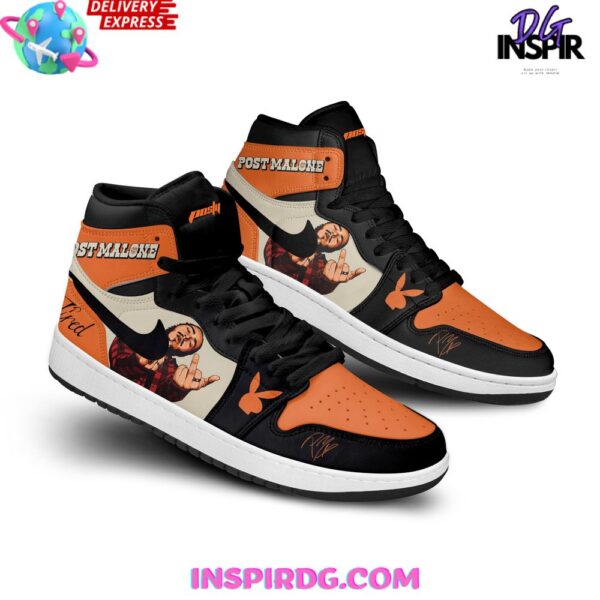 Tubopro Post Malone High Sneakers Shoes For Men And Women - Image 3