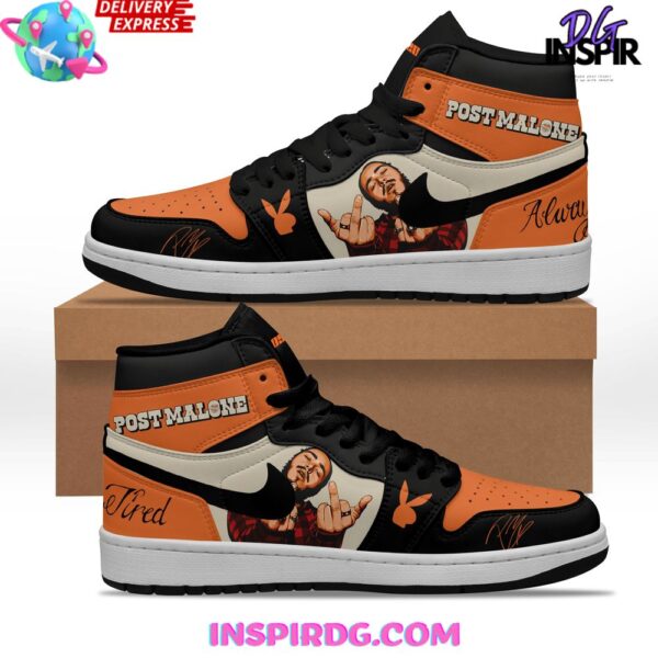 Tubopro Post Malone High Sneakers Shoes For Men And Women - Image 2