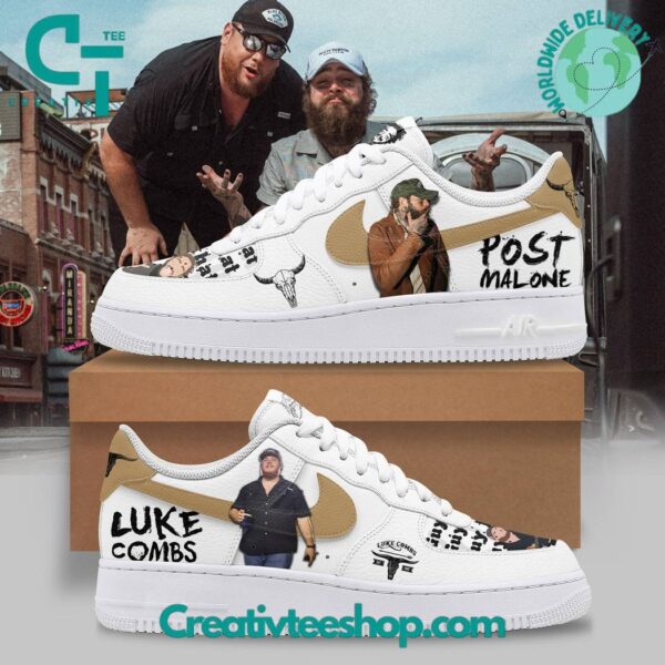 Tubopro Post Malone x Luke Combs Air Low-Top Sneakers Shoes For Men And Women