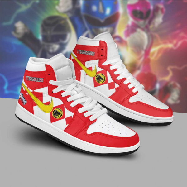 Tubopro Power Rangers AJ1 High Sneakers Shoes For Men And Women