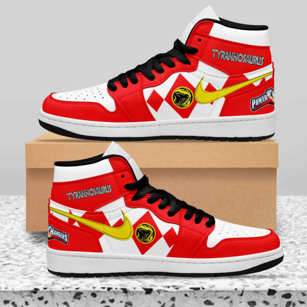 Tubopro Power Rangers AJ1 High Sneakers Shoes For Men And Women - Image 2