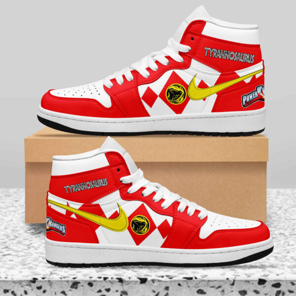 Tubopro Power Rangers AJ1 High Sneakers Shoes For Men And Women - Image 2