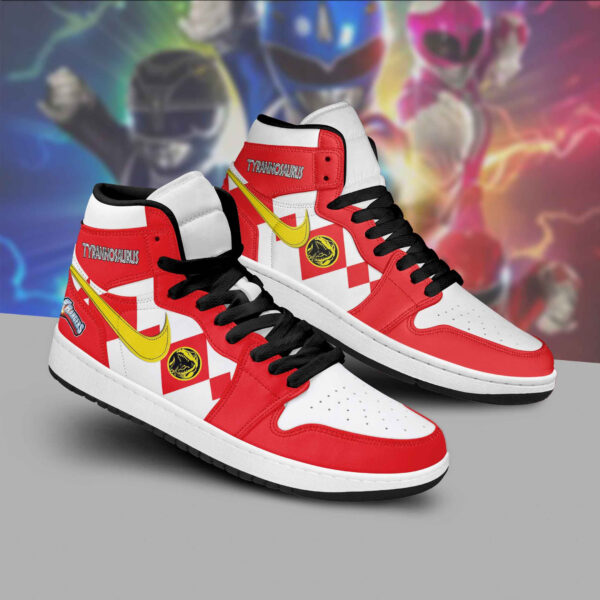Tubopro Power Rangers AJ1 High Sneakers Shoes For Men And Women