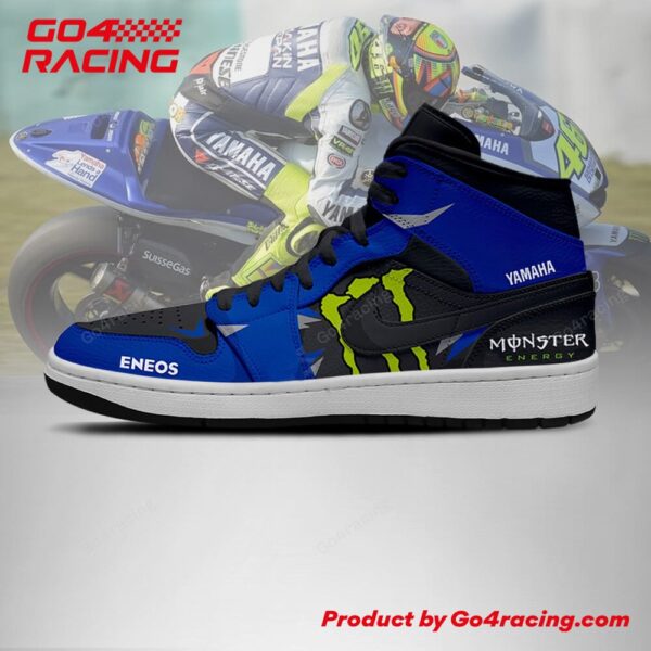 Tubopro Pramac Racing Yamaha AJ1 High Sneakers Shoes For Men And Women - Image 2