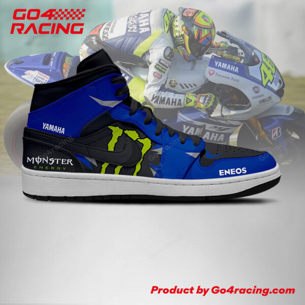 Tubopro Pramac Racing Yamaha AJ1 High Sneakers Shoes For Men And Women - Image 3