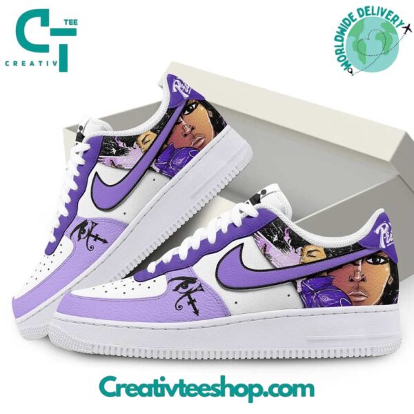Tubopro Prince Purple Air Low-Top Sneakers Shoes For Men And Women - Image 2
