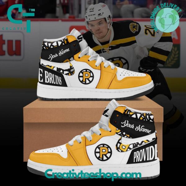 Tubopro Providence Bruins AJ1 High Sneakers Shoes For Men And Women