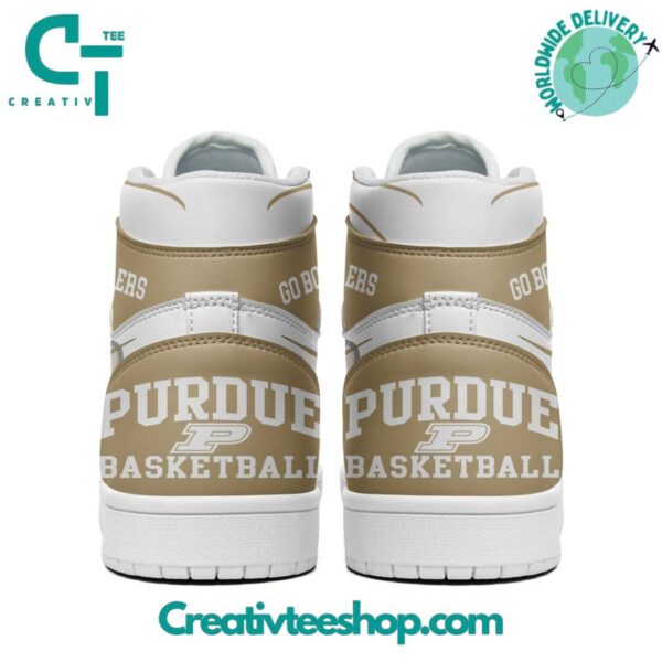 Tubopro Purdue Boilermakers AJ1 High Sneakers Shoes For Men And Women - Image 3