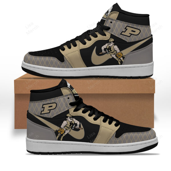 Tubopro Purdue Boilermakers AJ1 High Sneakers Shoes For Men And Women