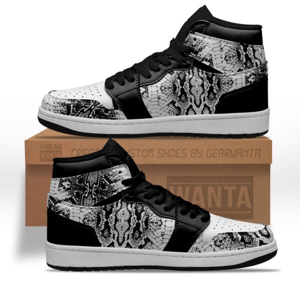 Tubopro Python Skin AJ1 High Sneakers Shoes For Men And Women - Image 2