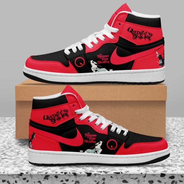 Tubopro Queens Of The Stone Age AJ1 High Sneakers Shoes For Men And Women - Image 2