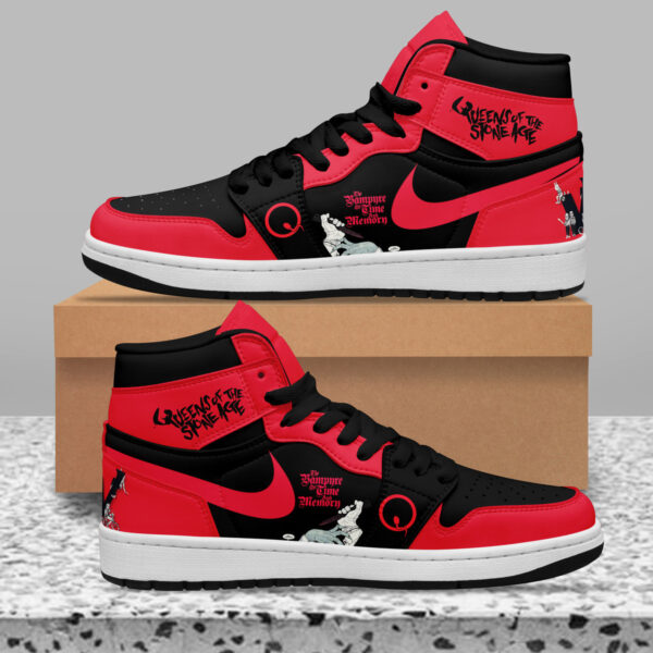 Tubopro Queens Of The Stone Age AJ1 High Sneakers Shoes For Men And Women - Image 2