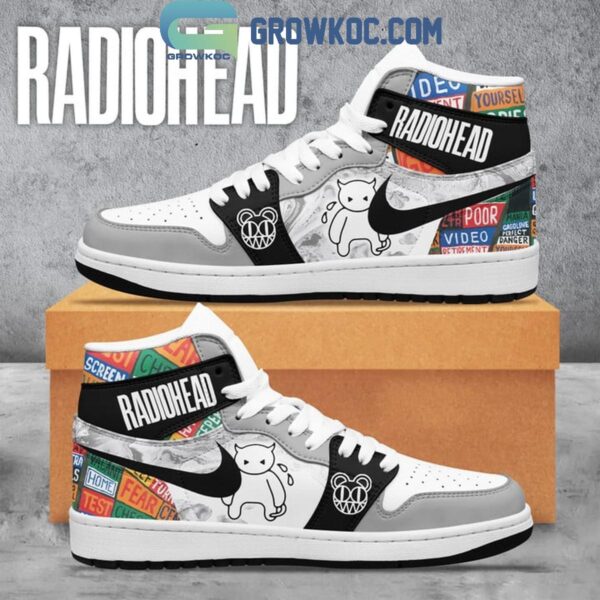 Tubopro Radiohead AJ1 High Sneakers Shoes For Men And Women - Image 3