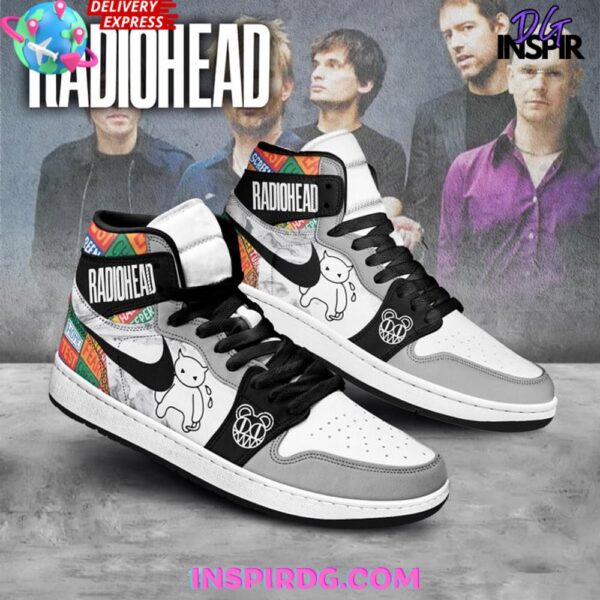 Tubopro Radiohead AJ1 High Sneakers Shoes For Men And Women - Image 2