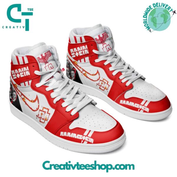 Tubopro Rammstein Industrial Metal Band AJ1 High Sneakers Shoes For Men And Women - Image 2