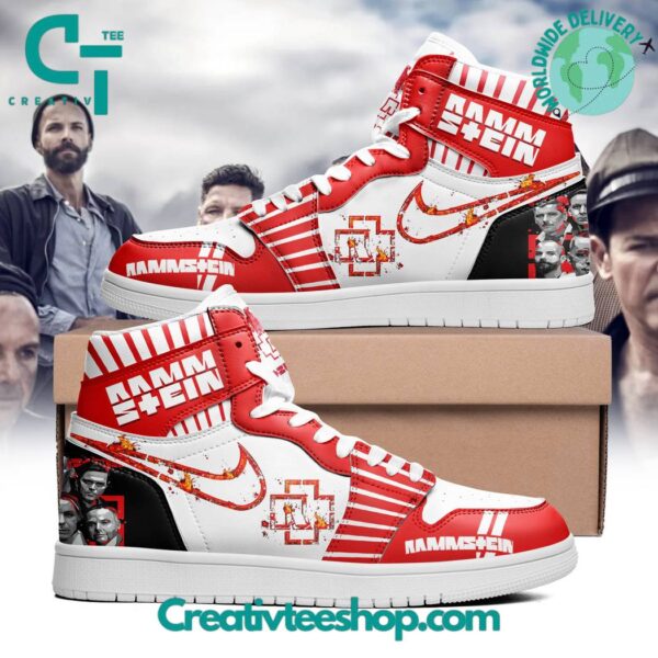 Tubopro Rammstein Industrial Metal Band AJ1 High Sneakers Shoes For Men And Women