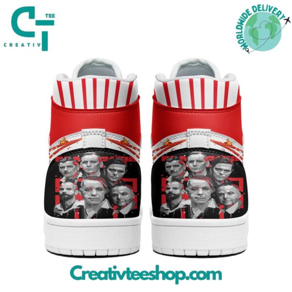 Tubopro Rammstein Industrial Metal Band AJ1 High Sneakers Shoes For Men And Women - Image 3