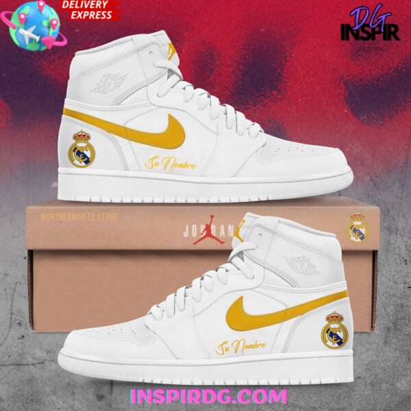 Tubopro Real Madrid AJ1 High Sneakers Shoes For Men And Women
