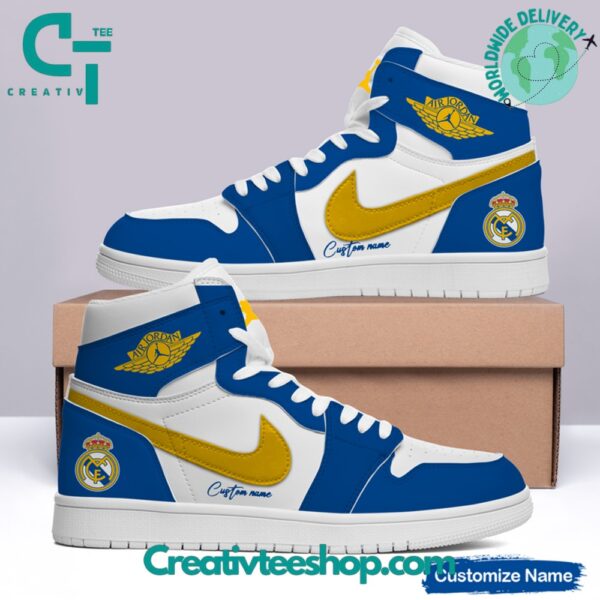Tubopro Real Madrid AJ1 High Sneakers Shoes For Men And Women