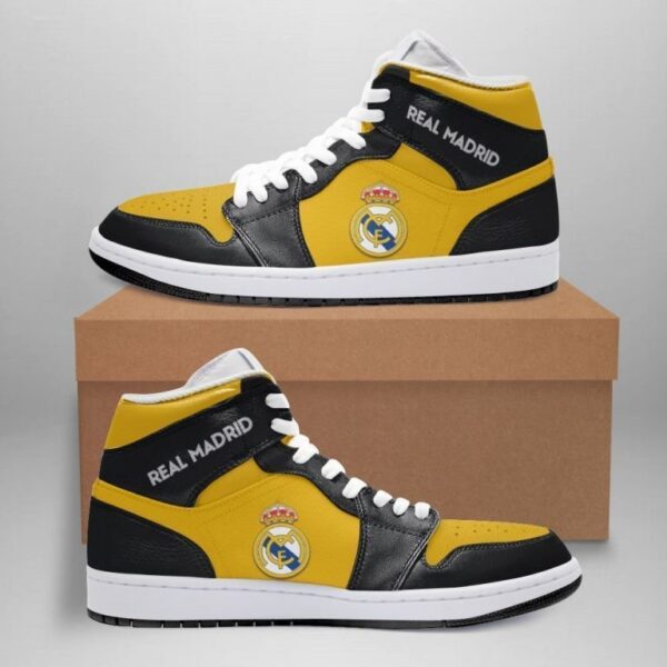 Tubopro Real Madrid Liga AJ1 High Sneakers Shoes For Men And Women - Image 2