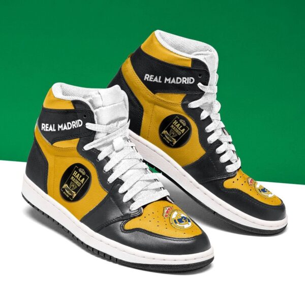 Tubopro Real Madrid Liga AJ1 High Sneakers Shoes For Men And Women - Image 3