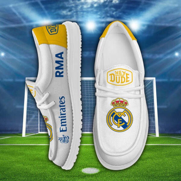 Tubopro Real Madrid Personalized Hey Dude Shoes For Men And Women