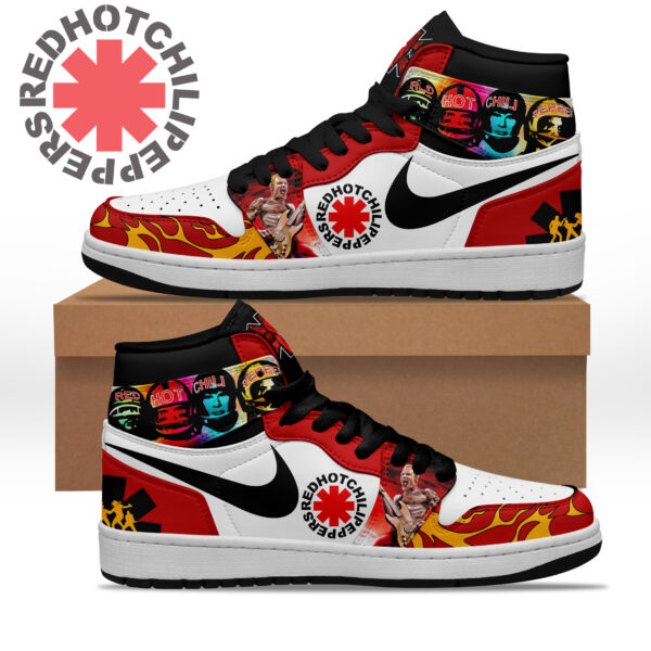 Tubopro Red Hot Chili Peppers AJ1 High Sneakers Shoes For Men And Women