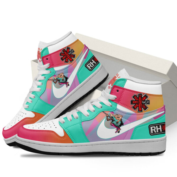 Tubopro Red Hot Chili Peppers AJ1 High Sneakers Shoes For Men And Women - Image 3