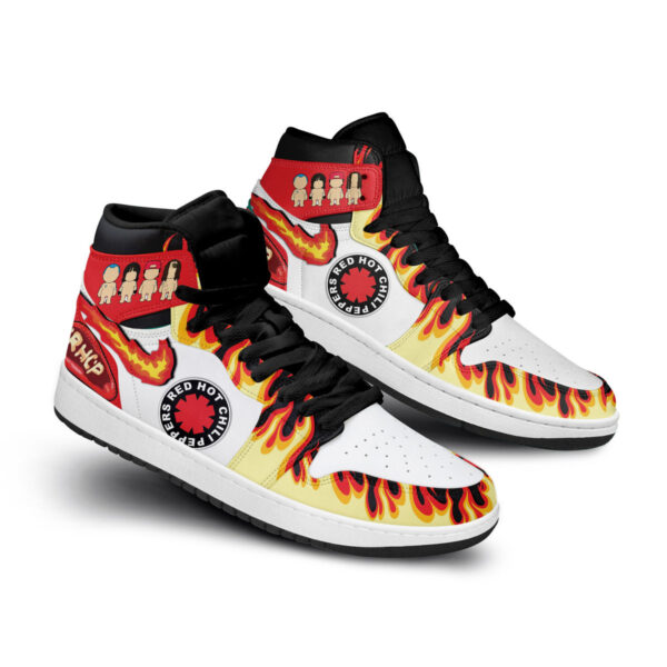 Tubopro Red Hot Chili Peppers AJ1 High Sneakers Shoes For Men And Women - Image 2