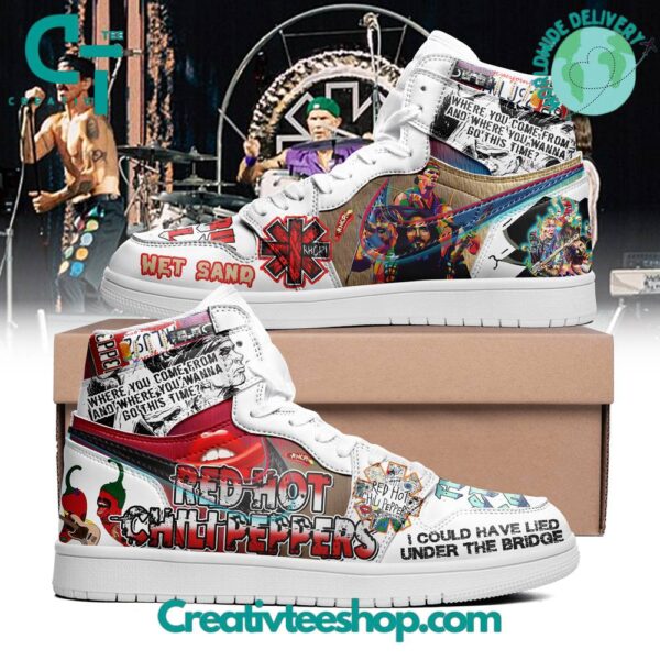 Tubopro Red Hot Chili Peppers AJ1 High Sneakers Shoes For Men And Women